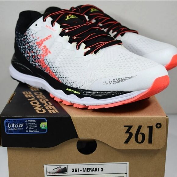 Meraki 3 331 Running Shoes White Hazard New in Box - Picture 1 of 14